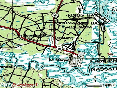 St. Simons topographic map