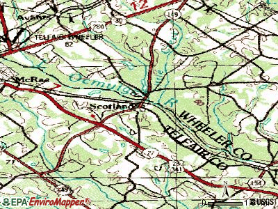 Sasser topographic map