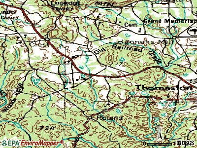 Sunset Village topographic map