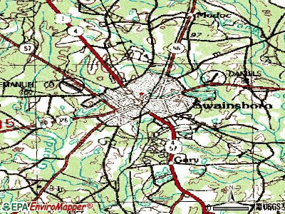 Swainsboro topographic map