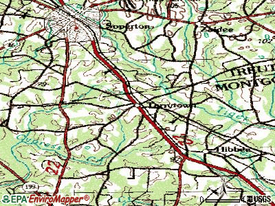 Tarrytown topographic map