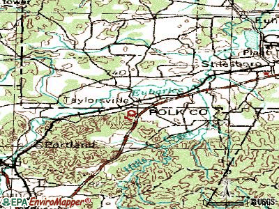Taylorsville topographic map