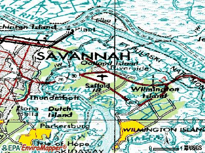 Whitemarsh Island topographic map
