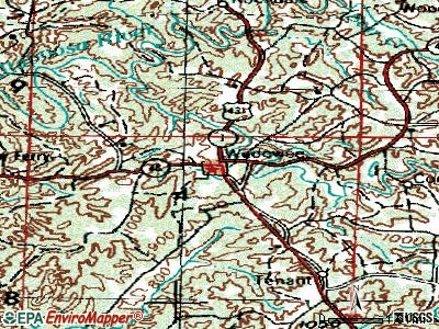 West End-Cobb Town topographic map