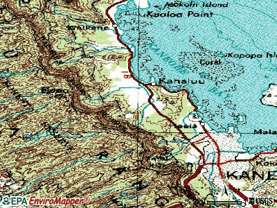 Ahuimanu topographic map