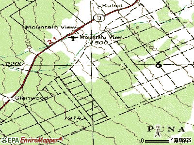 Fern Acres topographic map