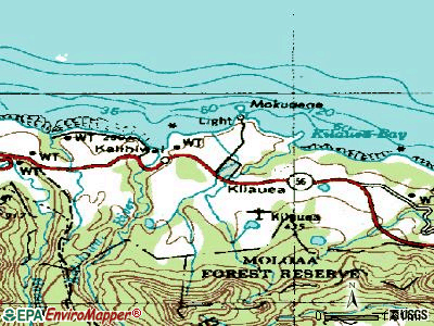 Kilauea topographic map