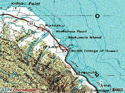 Laie topographic map