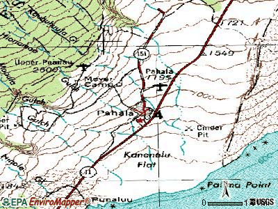 Orchidlands Estates topographic map