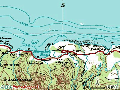 Princeville topographic map