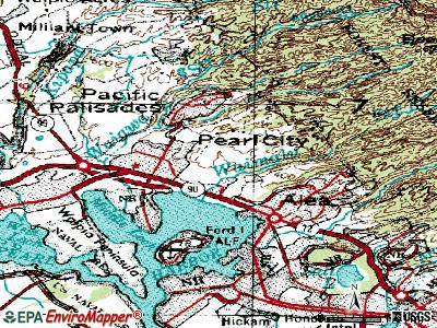 Waimalu topographic map