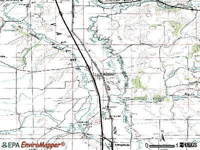 Arimo topographic map