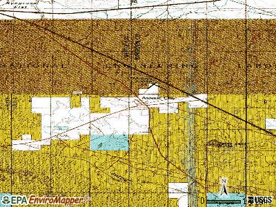 Atomic City topographic map