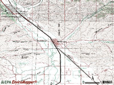 Bellevue topographic map