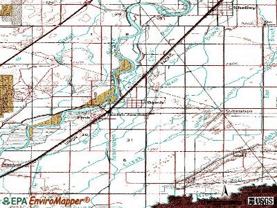 Bloomington topographic map