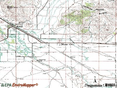 Butte City topographic map
