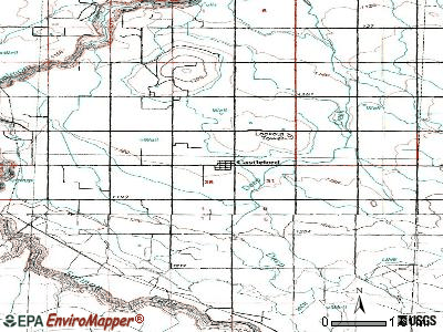 Castleford topographic map