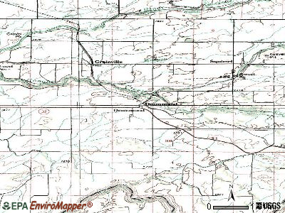 Drummond topographic map
