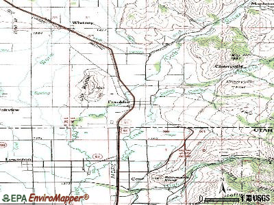 Franklin topographic map