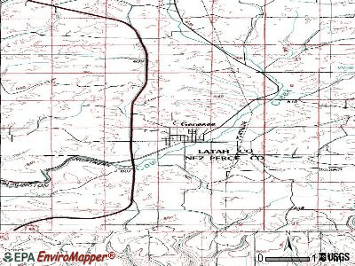 Genesee topographic map