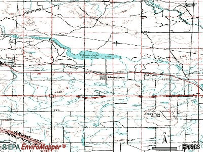 Hazelton topographic map