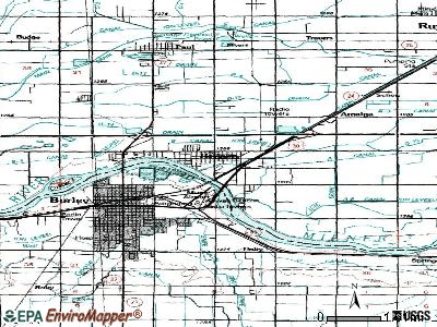 Heyburn topographic map