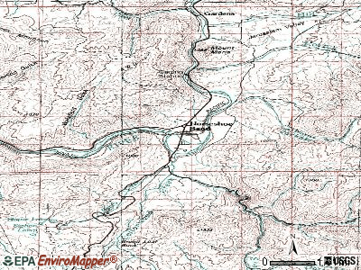 Horseshoe Bend topographic map