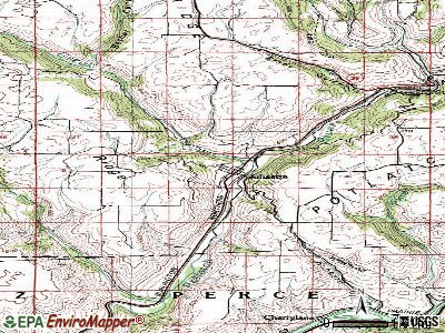 Juliaetta topographic map