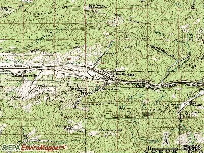 Kellogg topographic map