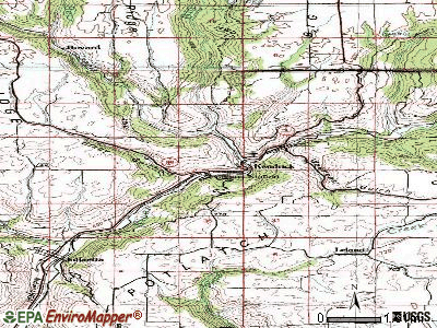 Kendrick topographic map
