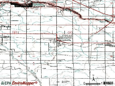 Kimberly topographic map