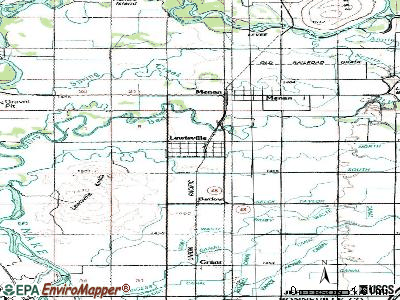 Lewisville topographic map