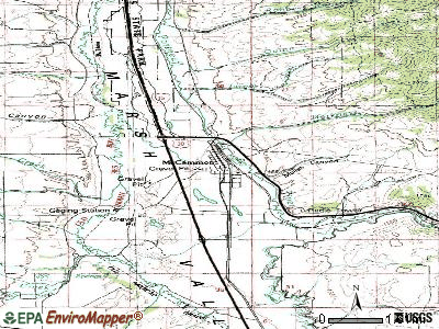 McCammon topographic map