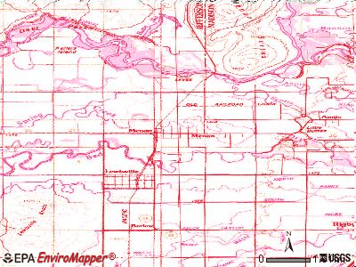 Menan topographic map