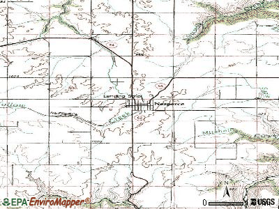 Nezperce topographic map