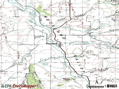 Rockland topographic map
