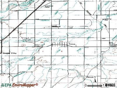 Teton topographic map