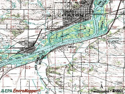 Albany topographic map