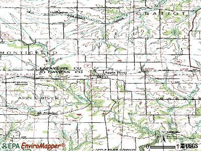 Apple River topographic map