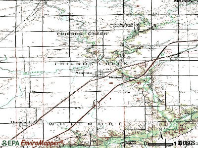 Argenta topographic map