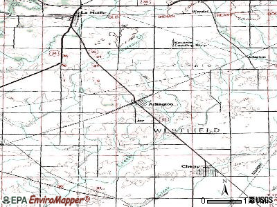Arlington topographic map