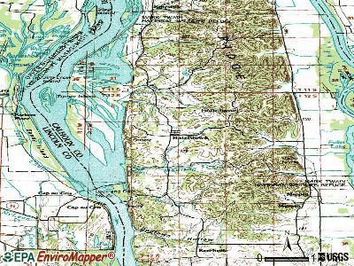 Batchtown topographic map