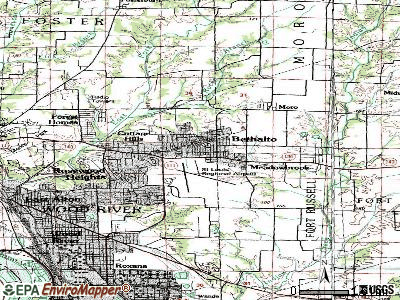 Bethalto topographic map
