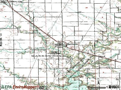 Bethany topographic map