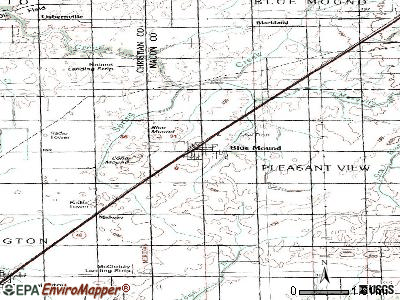 Blue Mound topographic map