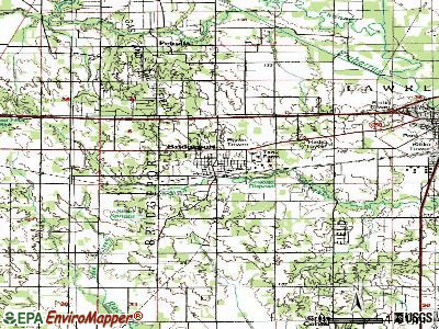 Bridgeport topographic map