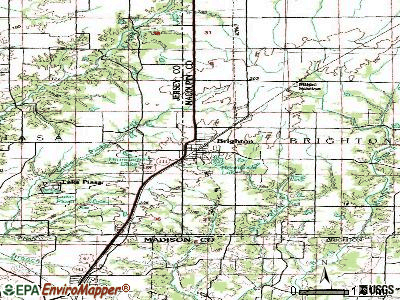 Brighton topographic map