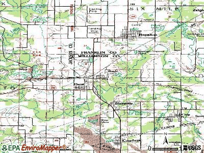 Bush topographic map