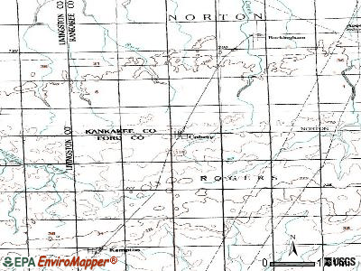 Cabery topographic map