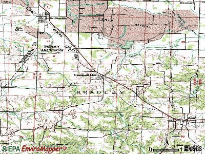 Campbell Hill topographic map